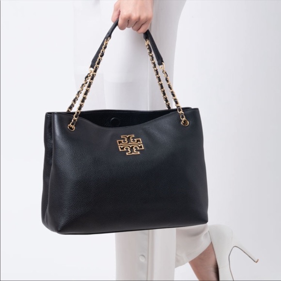 Tory Burch Handbags - Tory Burch Triple Compartment Black Leather Purse